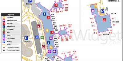 Mapa de milán aeroportos e estacións de tren
