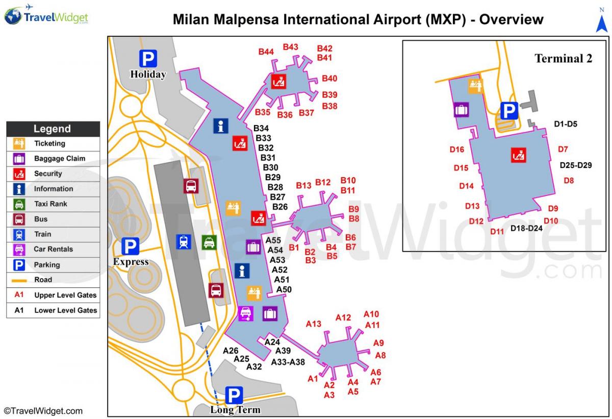 mapa de milán aeroportos e estacións de tren