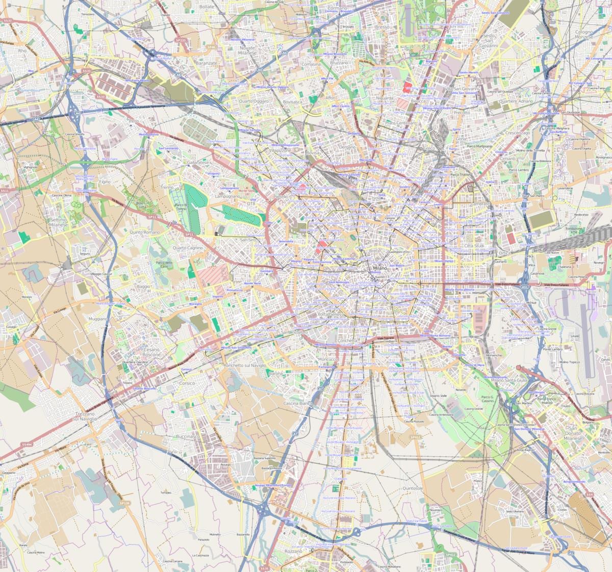 mapa de milano rogoredo estación de tren