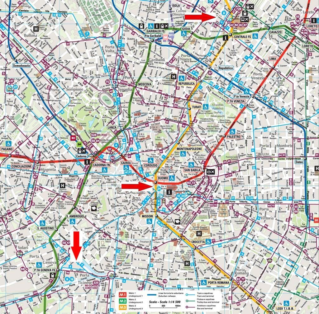 milán navigli mapa