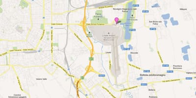 Aeroportos en milán, italia mapa