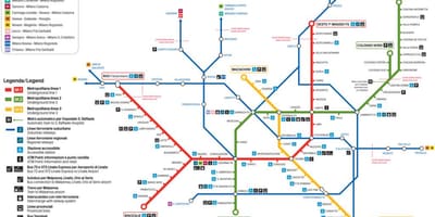 Mapa de lampugnano estación de autobuses de milán