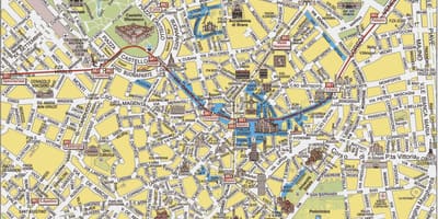 Milano italia mapa
