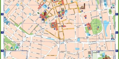 Milán, italia atraccións mapa