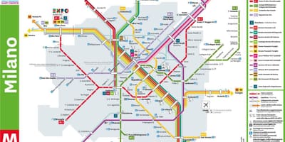 Milán centrale station mapa