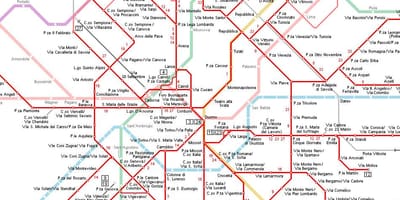 Tranvía milán mapa
