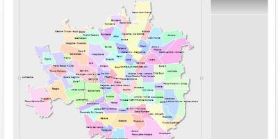 Mapa de milán distritos